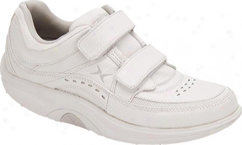 Aetrex Bodyworks Elegant Double Strap (women's) - White Leather