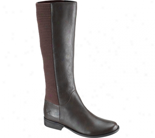 Aetrex Heather Tall Riding Boot (women's) - Brown Leather