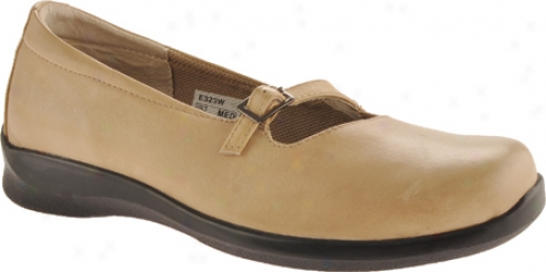 Aetrex Sarah One Strap Mary Jane (women's) - Tan Leather