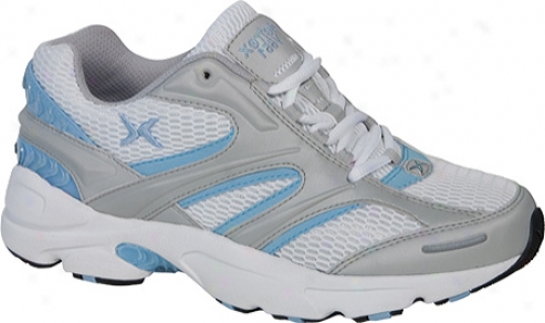 Aetrex Stealth Runner (women's) - Blue/silver Mesh