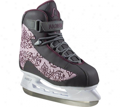 American 540 Softboot Hockey Skkate (women's) - Purple/grey