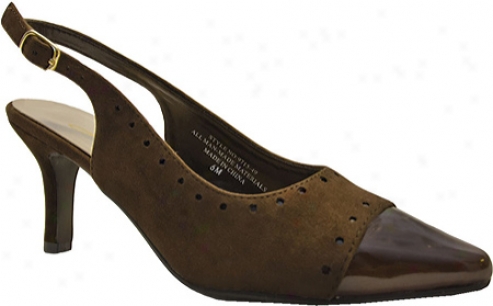 Annie Avant (women's) - Brown Velvet Suede/brown Patent