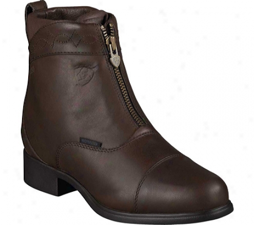 Ariat Bancroft Zip (women's) - Chocolate Waterproof Full Grain Leather