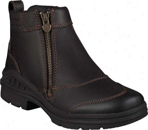 Ariat Barn Yard Side Zip (women's) - Dark Brow nWaterproof Full Grain Leather