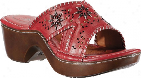 Ariat Bella Slide (women's) - Chili Full Grain Leather