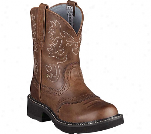 Ariat Fatbaby Saddle (women's) - Russet Rebel Complete Grain Leather/suede