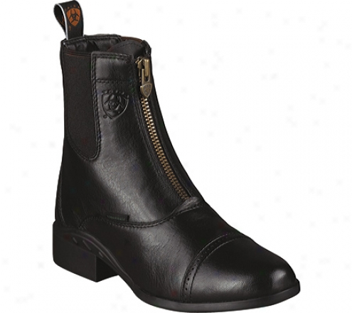 Ariat Heritage Iii Zip H20 (women's) - Black Waterproof Full Grain Leather