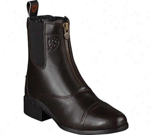 Ariat Heritage Iii Zip Paddock (women's) - Chocolate Updated Full Grain Leather