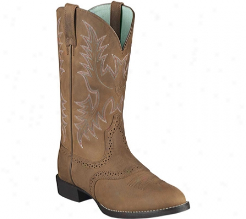 Ariat Heritage Stockman (wpmen's) - Driftwood Brown Loud Grain Leather