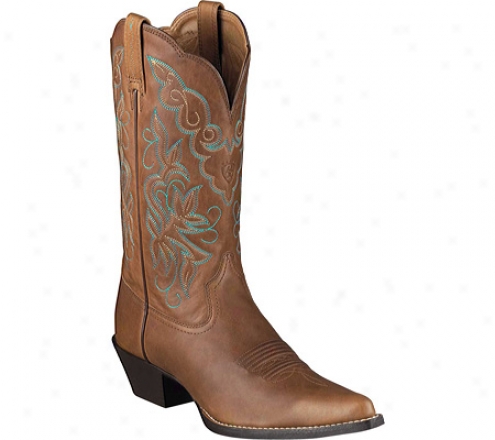 Ariat Heritage Western J Toe (women's) - Timber Full Grain Leather