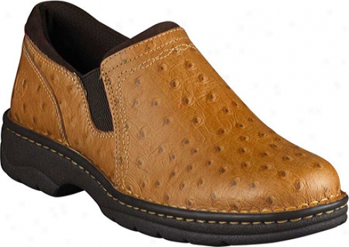 Ariat Loden (women's) - Cognac Ostrich Print Full Grain Leather