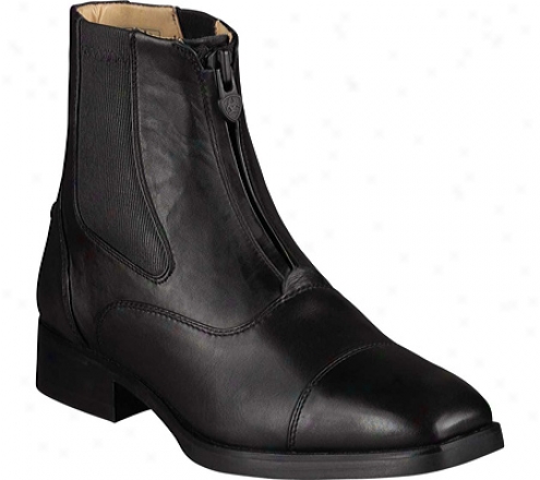 Ariat Monaco Zip Paddock (women's) - Black Calfskin Leather