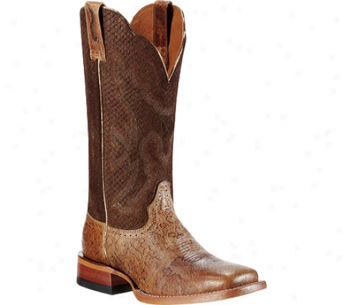 Ariat Nitro (women's) - Tan Metallic/burnt Rust Full Grain Leather