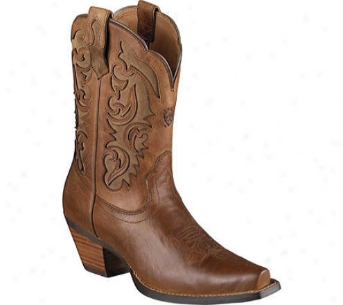 "ariat Shada 9"" (women's) - Peanut Brittle/rbown Bomber Full Grain Leather"