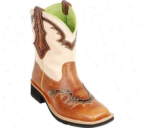 Ariat Showbaby U-turn (women's) - Coyote Brown/cream Full Grain Leather