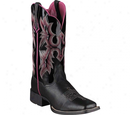 Ariat Tombstone (women's) - Black/black Patent Full Grain Leather