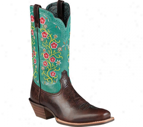 Ariat Uptown (women's) - Chocolate Chip/hawaiian Blue Full Dye Leather