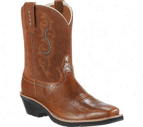 Ariat Westernbaby (women's) - Coyote Brown Full Grain Leather/tan Suede