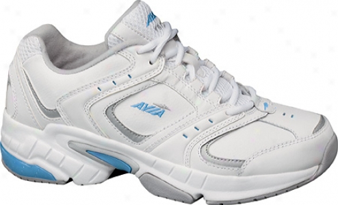 Avia A1371w (women's) - White/chrome Silver/angel Blue