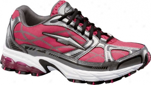 Avia A5638w (women's) - Metallic Steel Grey/pink Flame/black