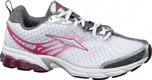 Avia A5660w (women's) - White/chrome Silver/zuma Pink/steel Grey