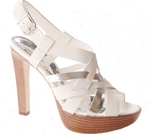 Bcbgirls Dorothy (women's) - Pure White/y Silver Raw Leather