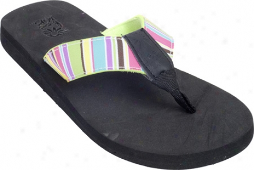 Beebops Bop 78 (2 Pairs) (women's) - Green/multicolored Colored Stripe