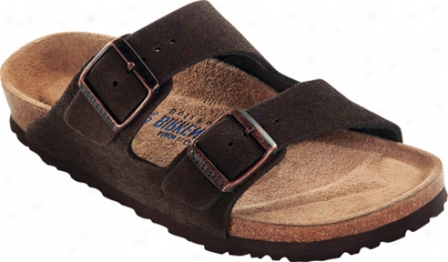 Birkenstock Arizona Suede With Soft Foptbed - Mocha Suede With Soft Footbed