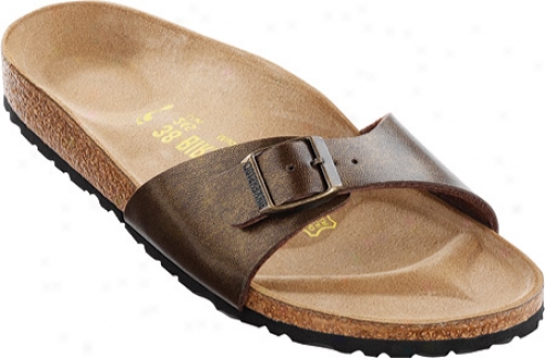 Birkenstock Madrid Birko-flor (women's) - Golden Brown