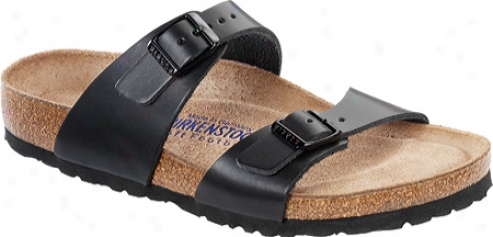 Birkenstock Sydney Soft Footbed (women's) - Hunter Black Leather