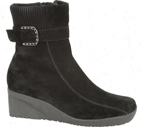 Blondo Corina (women's) - Black Sport Suede/knit