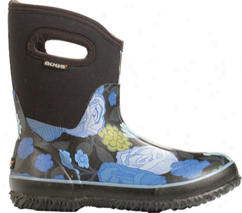 Bogs Classic Mid Lee Jardin (women's) - Blue