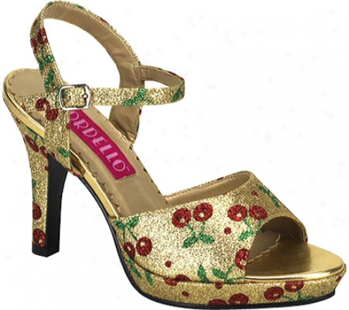 Bordello Amuse 05g (women's) - Gold Mini Glitter/cherries