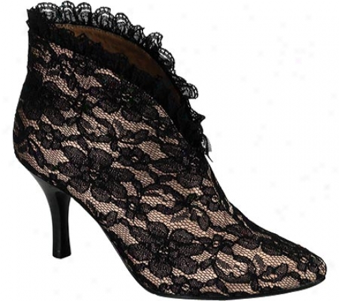 Bordello Beaauty 01l (women's) - Nude Satin/black Lace