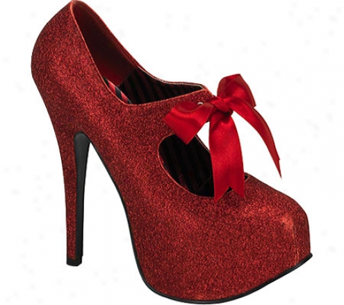 Bordello Teeze 04g (women's) - Red Mini Glitter