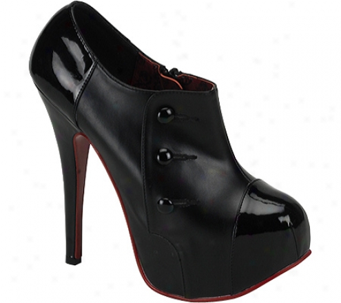 Bordello Teeze 20 (women's) - Black Pu/black Open