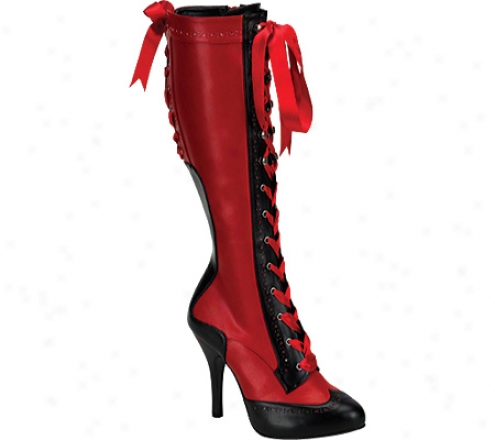 Bordello Tempt 126 (women's) - Red/black Pu