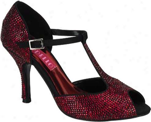 Bordello Violette 01r (women's) - Red Rhinestones