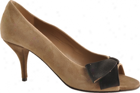 Bruuno Magli Ileana (women's) - Taupe Suede/black Satin