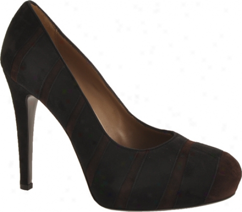 Bruno Magli Obelia (women's) - Black/dark Brown Suede