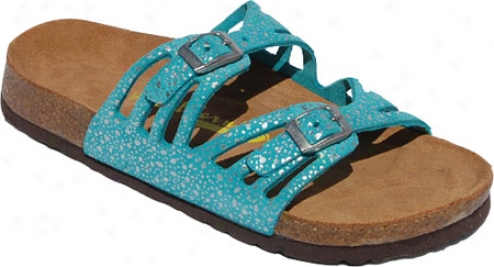 California Footwear Co. Sonoma (women's) - Turquoise/silver Leather