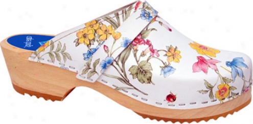 Cape Clogs Spring Bouquet - White/multi