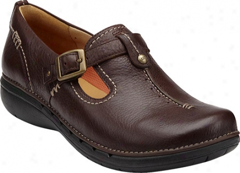 Clarks Un.block (women's) - Brown Leather