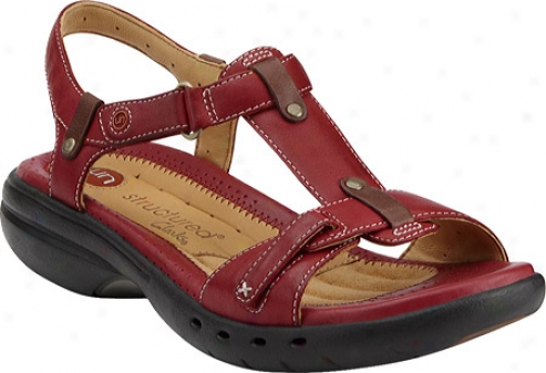 Clarks Un.jib (women's) - Chili Red Leather