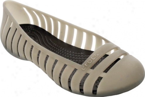 Crocs Adrina Flat Ii (women's) - Gold/espresso