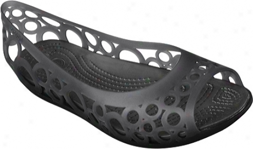 Crocs Adrina Flat (women's) - Black/black