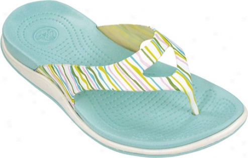 Crocs Alaina Flip Stream (wwomen's) - Oystef/sea Foam