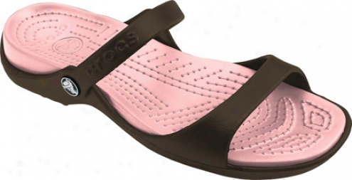 Crocs Cleo (women's) - Chocolate/cotton Candy