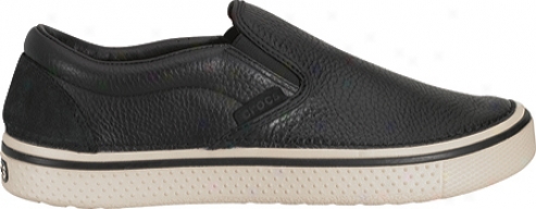 Crocs Hover Slip On Leather (women's) - Black/stucco