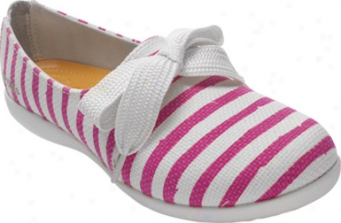 Crocss Melbourne Ii Lace Cabana Stripe (women's) - Fuchsia/oyster